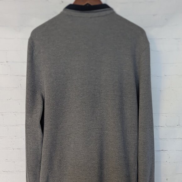 Grey Men's Perry Ellis Full zip sweater - Picture 3 of 3